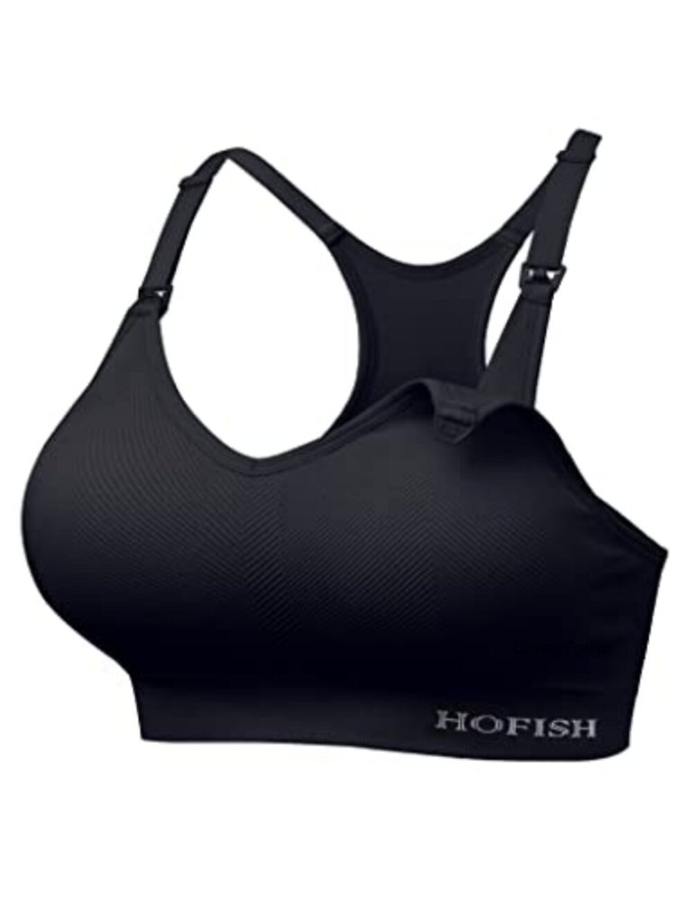 Nursing Sports Bra Seamless Racerback Medium Support Wirefree Nursing Bra